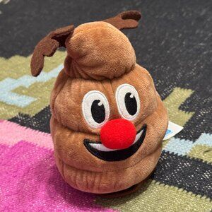 Musical Animated Poop Reindeer, Plush Stuffed Animal, Plays Jingle Bells